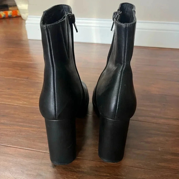 Jeffrey Campbell Black Leather Boots/Booties-NWOT Size 8.5 - Picture 3 of 12